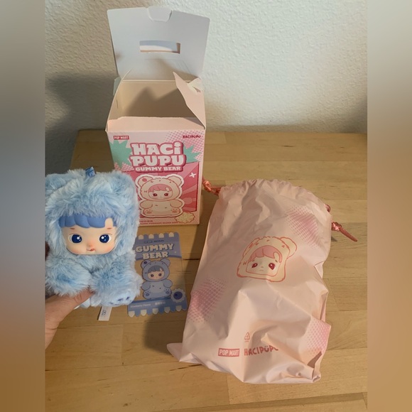 POP MART Accessories - NWT Authentic Hacipupu Gunny Bear Blueberry From Pop Mart